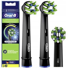 2x ORAL-B Cross Action tip EB50BK BLACK цена и информация | Насадки для электрических зубных щеток | kaup24.ee