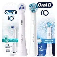 Oral-B iO ULTIMATE CLEAN White+Oral-B iO Specialised Clean Tip цена и информация | Насадки для электрических зубных щеток | kaup24.ee