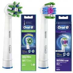 Oral-B CrossAction EB50AB+ 3D White EB18 otsik цена и информация | Насадки для электрических зубных щеток | kaup24.ee