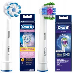 Oral-B Sensi Ultrathin EB60+Oral-B 3D White EB18 otsik цена и информация | Насадки для электрических зубных щеток | kaup24.ee