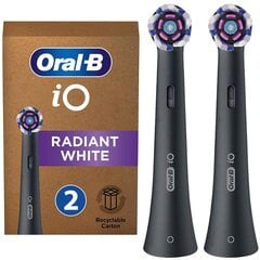 2x Oral-B iO tip Radiant Black цена и информация | Насадки для электрических зубных щеток | kaup24.ee