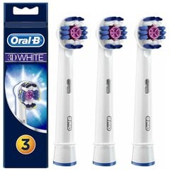 3x Original Oral-B 3D White EB18 hambaharja otsikud hind ja info | Elektriliste hambaharjade otsikud | kaup24.ee