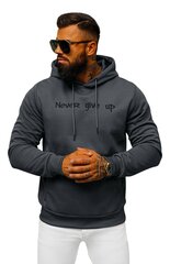 Meeste tumehall džemper Never give up JS/27B6512/5-56328-XXL цена и информация | Мужская спортивная одежда | kaup24.ee