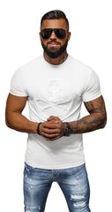 Meeste valge t-särk Skull NB/MT3103-56404-XXL цена и информация | Мужская спортивная одежда | kaup24.ee