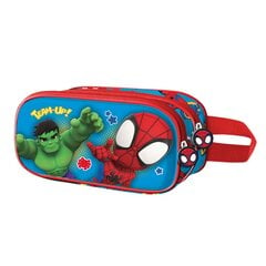 Spiderman Hulk Marvel 3D kahest osast koosnev pliiatsiümbris hind ja info | Pinalid | kaup24.ee