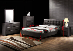 Кровать Halmar Samara 160x200 см, черный цена и информация | Кровати | kaup24.ee