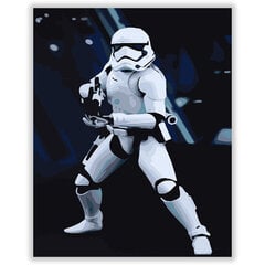 Maalimine numbrite järgi raamiga - Stormtrooper 40 x 50 cm hind ja info | Maalid numbri järgi | kaup24.ee