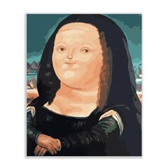 Maalimine numbrite kaupa raamiga Pildid maalimiseks - Paks Mona Lisa 40 x 50 cm hind ja info | Maalid numbri järgi | kaup24.ee