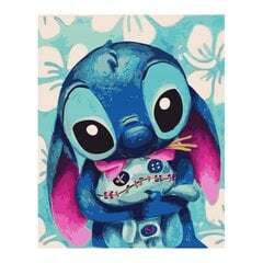 Maalimine numbrite kaupa raamiga Pildid maalimiseks - Disney Stitch 40x50 cm hind ja info | Maalid numbri järgi | kaup24.ee