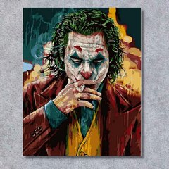 Maalimine NUMBRIDEGA RAAMI Pildid maalimiseks - Joker vestis 40 x 50 cm hind ja info | Maalid numbri järgi | kaup24.ee