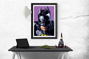 Numbritega taustapilt raamiga maal - Batman 40 x 50 cm - Batman 40 x 50 cm hind ja info | Maalid numbri järgi | kaup24.ee