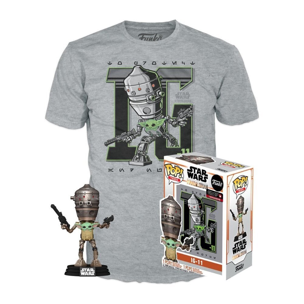 Funko POP Star Wars Mandalorian XL figuuri ja T-särgi komplekt цена и информация | Fännitooted mänguritele | kaup24.ee