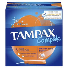 Tampoonid Tampax Compak Super PLUS, 16 tk. x 3 tk. hind ja info | Tampoonid, hügieenisidemed, menstruaalanumad | kaup24.ee