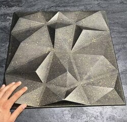 Dekoratiivsed seinapaneelid 50x50 cm 8 tk antratsiidi pakendis цена и информация | Элементы декора для стен, потолка | kaup24.ee