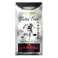 Biofeed Euphoria Gluteen Free Adult Medium&Large veiselihaga, 12kg цена и информация | Сухой корм для собак | kaup24.ee