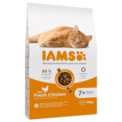 Iams Cat Senior kanaga, 10 kg hind ja info | Kuivtoit kassidele | kaup24.ee