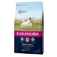 Сухой корм для собак - Eukanuba Adult, Small, Chicken, 12 кг цена и информация | Сухой корм для собак | kaup24.ee