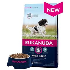 Сухой корм для собак - Eukanuba Adult Medium Chicken, 18 кг цена и информация | Сухой корм для собак | kaup24.ee