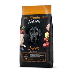 Fitmin Dog For Life Juunior suurt tõugu kodulindudega, 12 kg hind ja info | Kuivtoit koertele | kaup24.ee