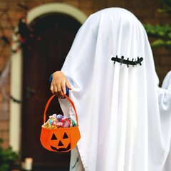 Yisscen komplekt 6 Halloweeni kommikotti kõrvitsamustriga hind ja info | Kingituste pakendid | kaup24.ee