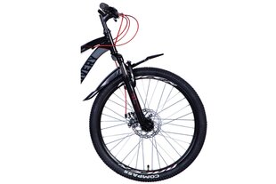 Davi Flint Disc 24", 125-155 cm, 21 käiku, must hind ja info | Jalgrattad | kaup24.ee