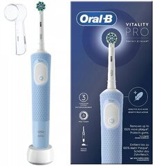 Oral-B Vitality Pro D103 sinine hambahari + kork hind ja info | Elektrilised hambaharjad | kaup24.ee