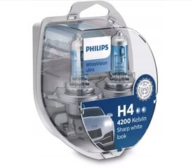 Автомобильные лампы Philips H4, 2 шт. цена и информация | Автомобильные лампочки | kaup24.ee