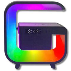 Беспроводная колонка с подсветкой RGB, беспроводное зарядное устройство, PrimePick, черный цена и информация | Зарядные устройства для телефонов | kaup24.ee