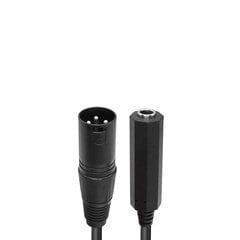 QIANRENON XLR tasakaalukaabli adapter, must, 36 cm hind ja info | USB jagajad, adapterid | kaup24.ee