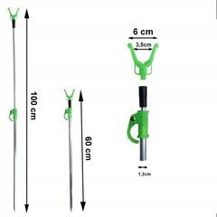 Опора для рыбалки, алюминий, удилища диаметром 60/100 см. цена и информация | Удочки, подставки и держатели | kaup24.ee