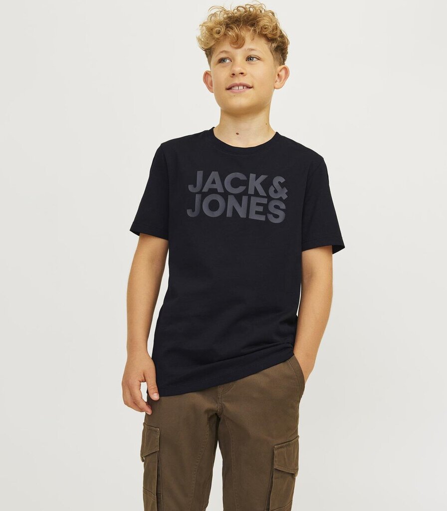 Jack & Jones laste T-särk 12152730*06, must 5715425367816 цена и информация | Naiste T-särgid, topid | kaup24.ee