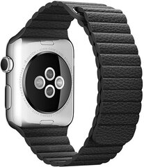 4wrist Aasa rihm Apple Watchile – must 38/40/41 mm hind ja info | Nutikellade ja nutivõrude tarvikud | kaup24.ee