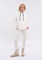 Naiste Oversize Hoodie Cream Volcano B-Mika S/M цена и информация | Женские блузки, рубашки | kaup24.ee