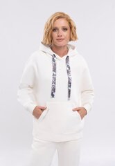 Naiste Oversize Hoodie Cream Volcano B-Mika S/M цена и информация | Женские блузки, рубашки | kaup24.ee