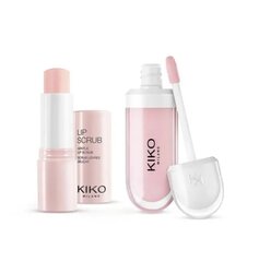 Набор для ухода за губами Kiko Milano: отшелушивающее средство для губ и блеск для объема цена и информация | Помады, бальзамы, блеск для губ | kaup24.ee