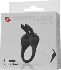 Lybaile Pretty Love Davion Silicone Vibro Ring Black цена и информация | БДСМ и фетиш | kaup24.ee