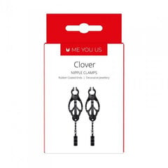 Nibuklambrid Me You Us Clover Nipple Clamp, must hind ja info | BDSM ja fetish | kaup24.ee