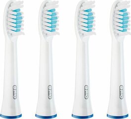 Oral-B Pulsonic Sensitive otsikud 4 tk. Valge hind ja info | Elektrilised hambaharjad | kaup24.ee