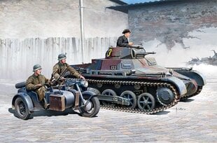 Liimitav mudel Academy 13556 German Panzer I Ausf.B & Motorcycle 1/35 цена и информация | Склеиваемые модели | kaup24.ee