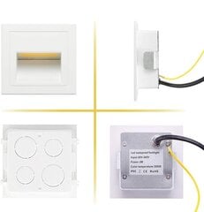 GEYUEYA Home Светодиодная подсветка лестницы 230V 3W, комплект из 4 штук цена и информация | Торшеры | kaup24.ee