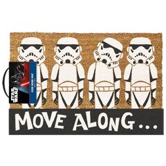 Кокосовый коврик Star Wars (Stormtrooper Move Along) 60x40 цена и информация | Придверные коврики | kaup24.ee