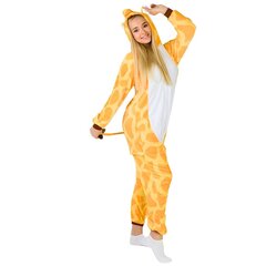 Onesie Кигуруми Пижамы Жираф Маскировка Костюм S: 145-155 см цена и информация | Женские пижамы, ночнушки | kaup24.ee