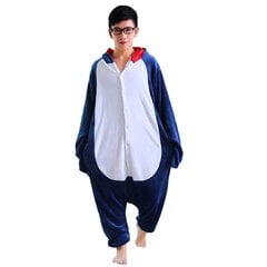 Onesie Кигуруми Пижамы Синий Акула Костюм L: 165-175 см цена и информация | Женские пижамы, ночнушки | kaup24.ee