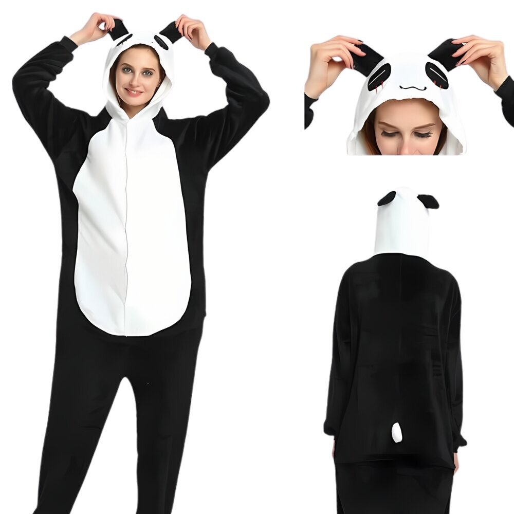 Kigurumi pidžaamad naistele Onesie Panda, valge/must hind ja info | Öösärgid, pidžaamad | kaup24.ee