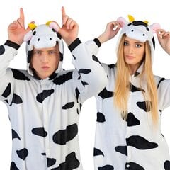 Onesie Кигуруми Пижамы Корова Маскировка Костюм M: 155-165 см цена и информация | Женские пижамы, ночнушки | kaup24.ee