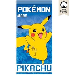 Ametlik Pokemon Pikachu puuvillane rannarätik #025 140x70CM hind ja info | Rätikud, saunalinad | kaup24.ee