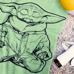 Хлопковое пляжное полотенце Star Wars Baby Yoda, Grogu 140x70 см цена и информация | Полотенца | kaup24.ee