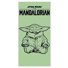 Star Wars Baby Yoda puuvillane rannarätik, Grogu 140x70cm hind ja info | Rätikud, saunalinad | kaup24.ee