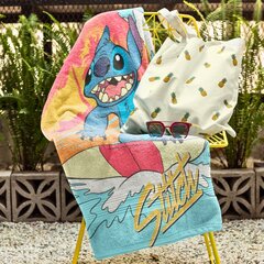 Puuvillane rannarätik Disney Stitch 70x140 hind ja info | Rätikud, saunalinad | kaup24.ee