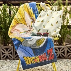 Dragon Ball Z Vegeta Super Saiyan mikrokiust rannarätik 70x140 cm hind ja info | Rätikud, saunalinad | kaup24.ee